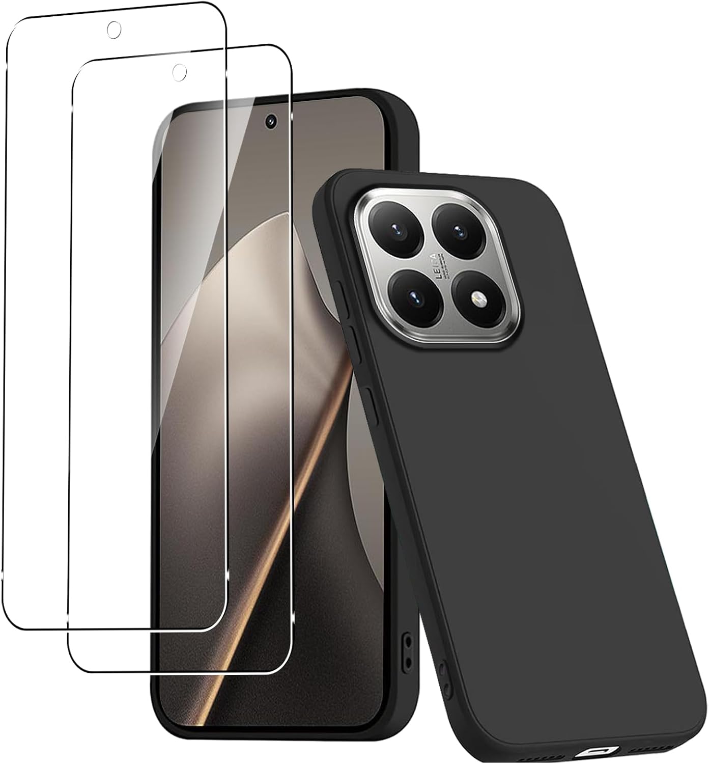 Xiaomi 15T / 15T Pro Case Matte Soft Black Gel Phone