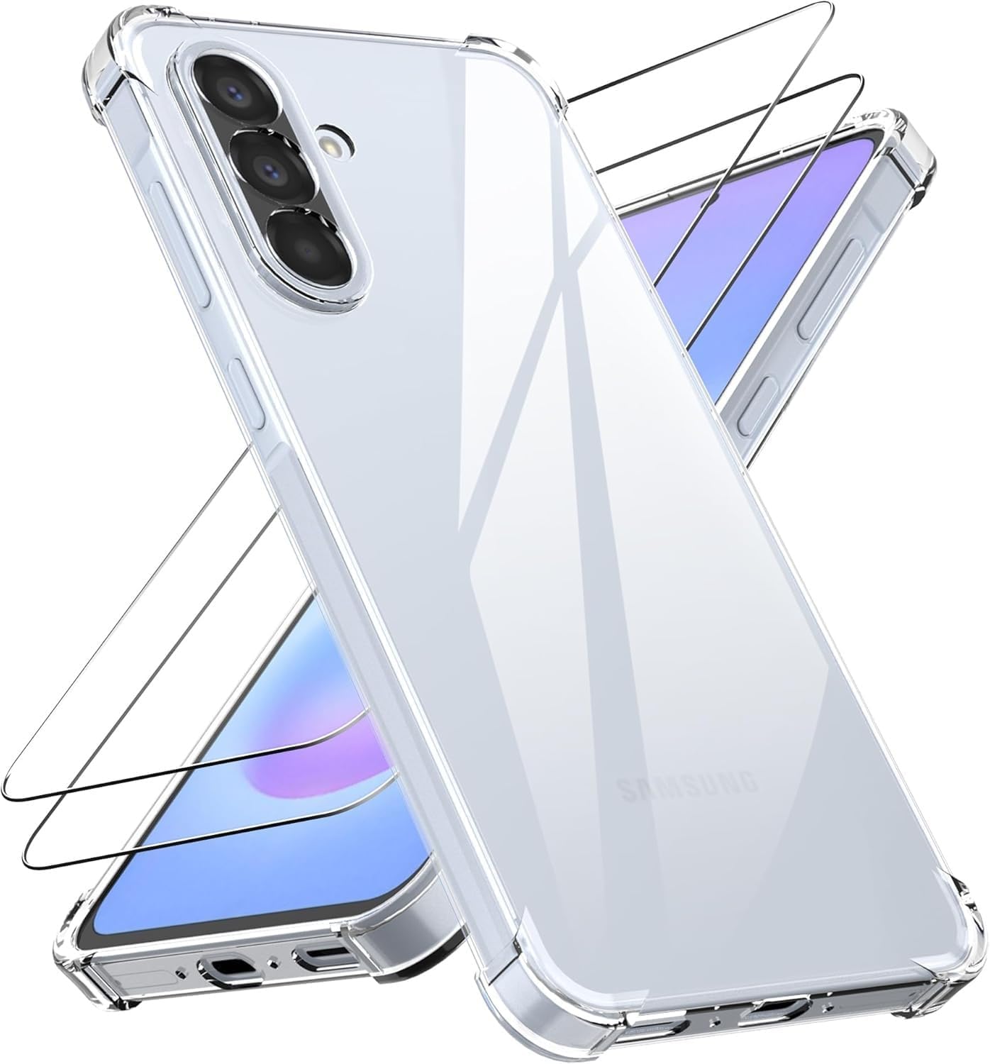 Samsung Galaxy A27 Case Clear Phone Cover & Screen Protector