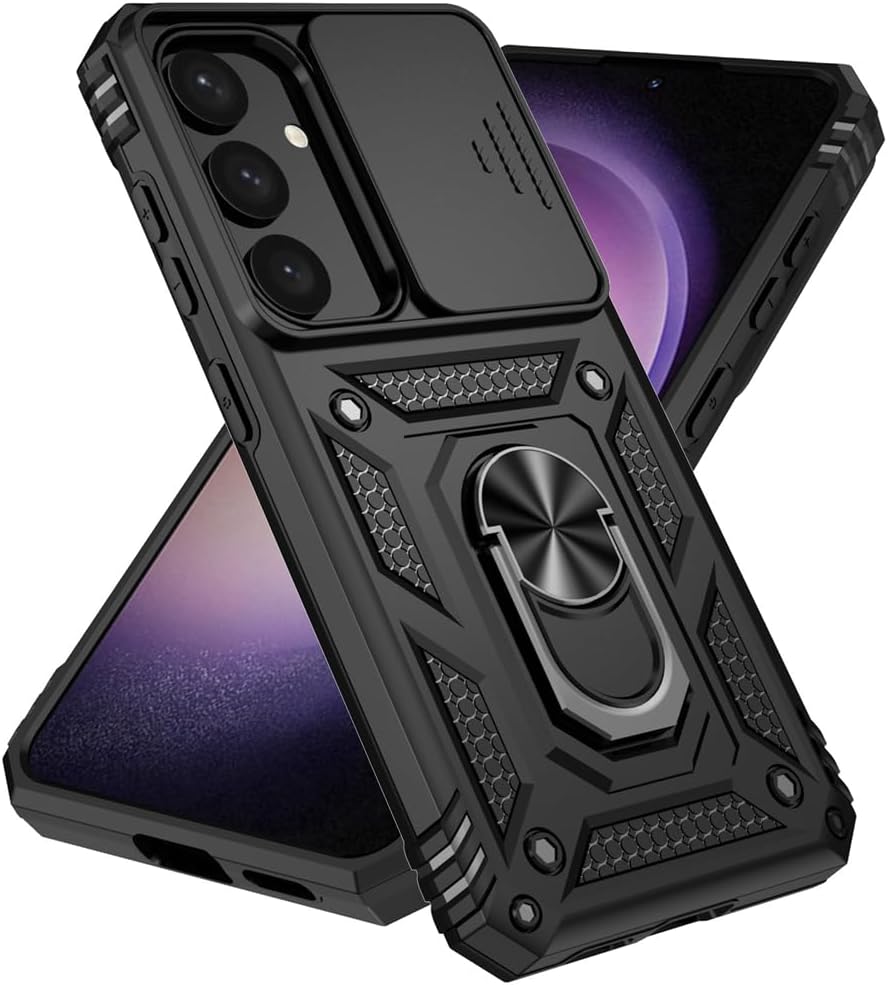 Samsung Galaxy A16 4G/5G Case Shockproof Ring Stand Phone Camera Lens Cover