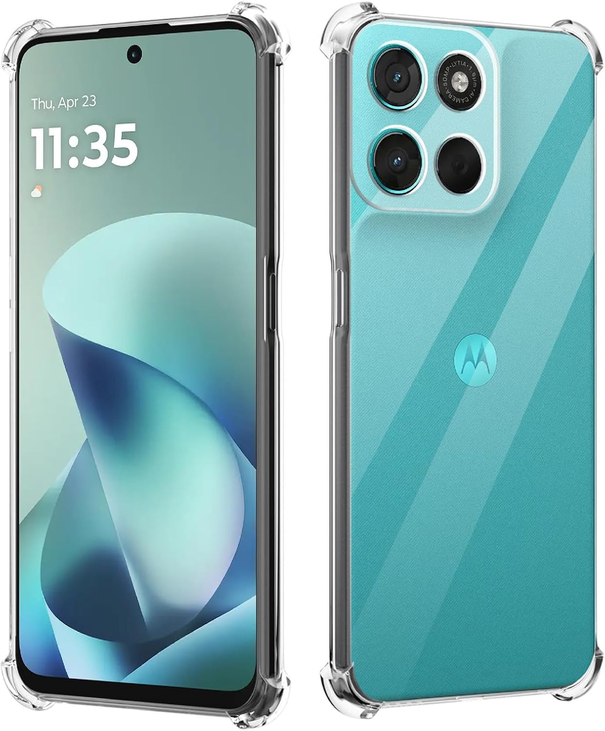 Motorola Moto G57 / G57 Power Case Clear Silicone Shockproof Gel Phone Cover