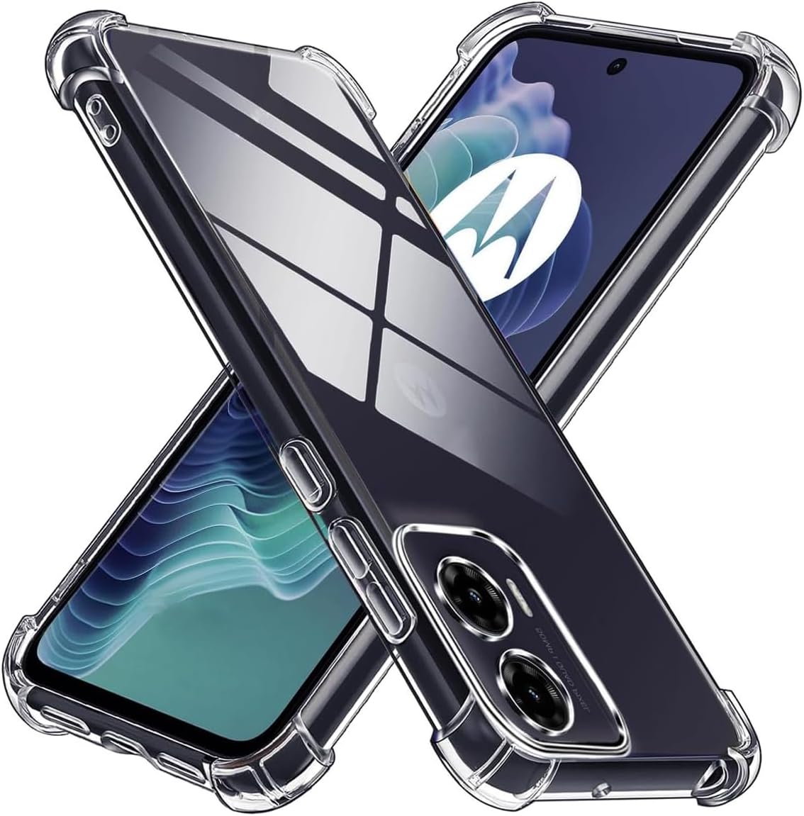 Motorola Moto G05/E15 Case Clear Silicone Shockproof Gel Phone Cover