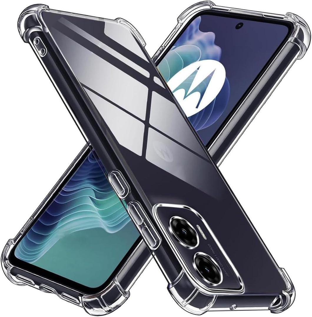 Motorola Moto G05/E15 Case Clear Silicone Shockproof Gel Phone Cover