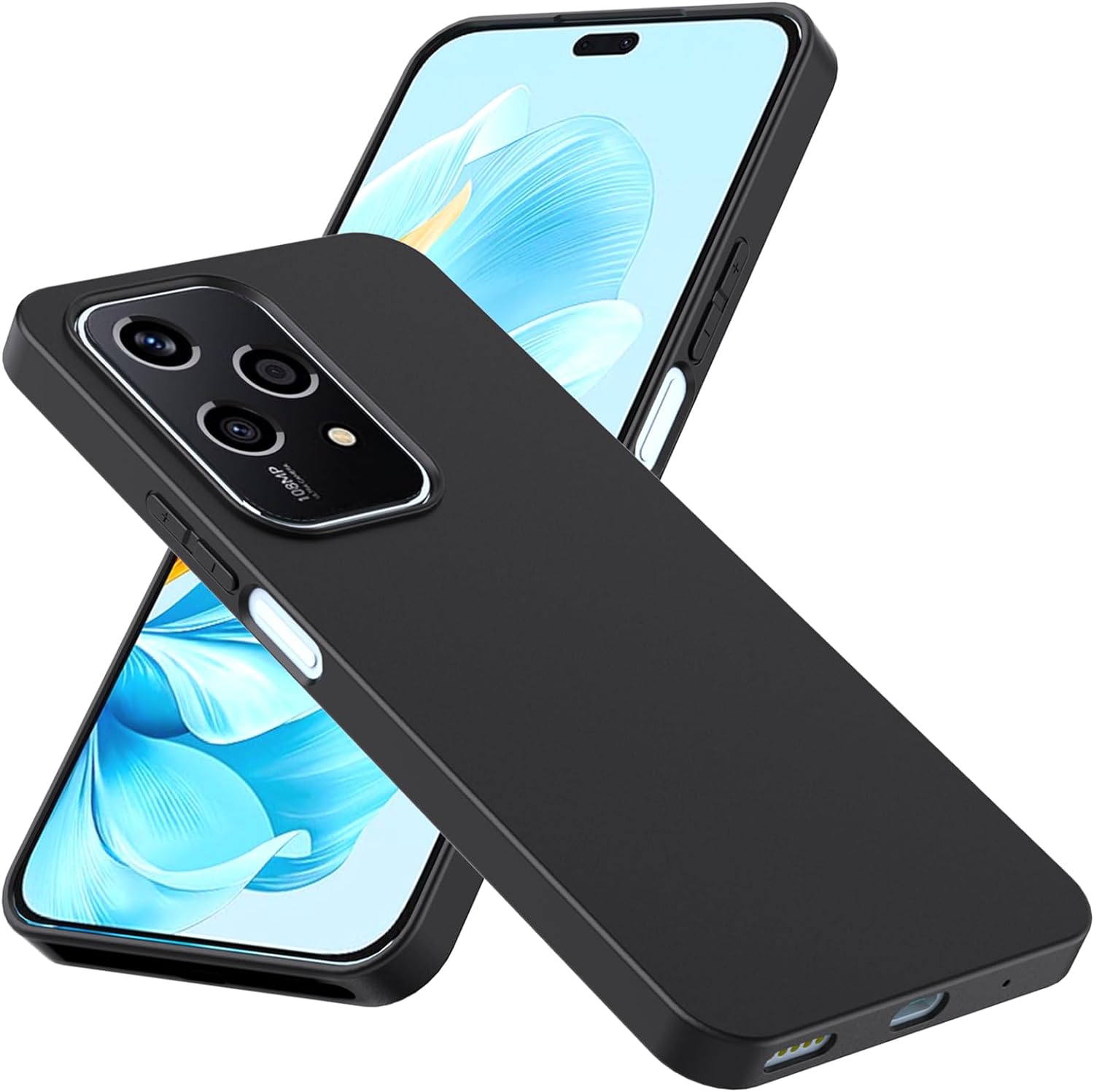 Honor 200 Lite Case Matte Soft Black Gel Phone