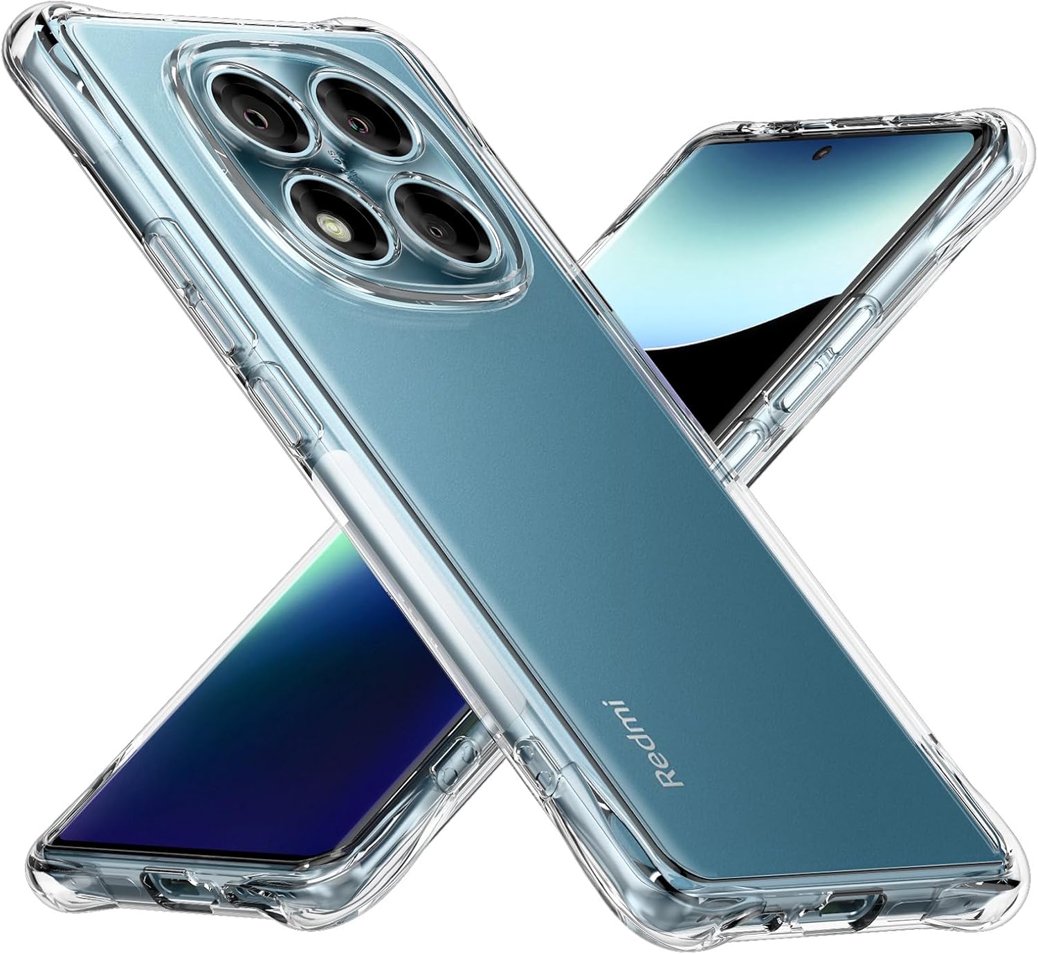 Xiaomi Redmi Note 15 / Pro / Plus Case Clear Silicone Phone Gel Cover