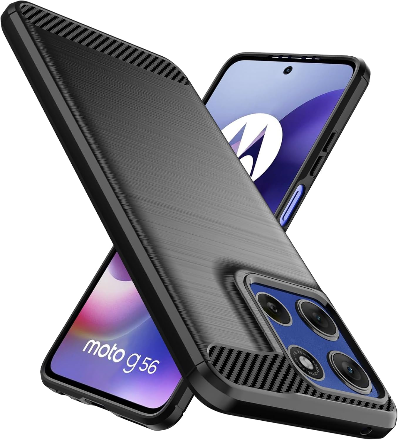 Motorola Moto G56 Case Carbon Fibre Phone Cover