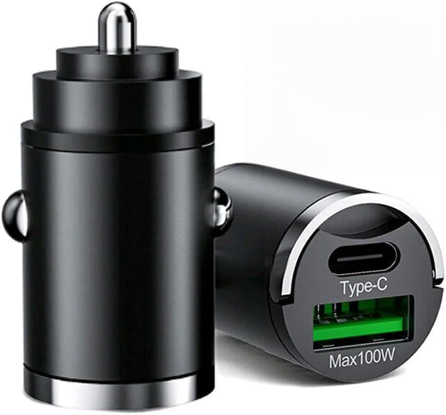 100W Car Charger USB C-[PD&QC 3.0]Cigarette Lighter USB Charger Car Adapter 12V