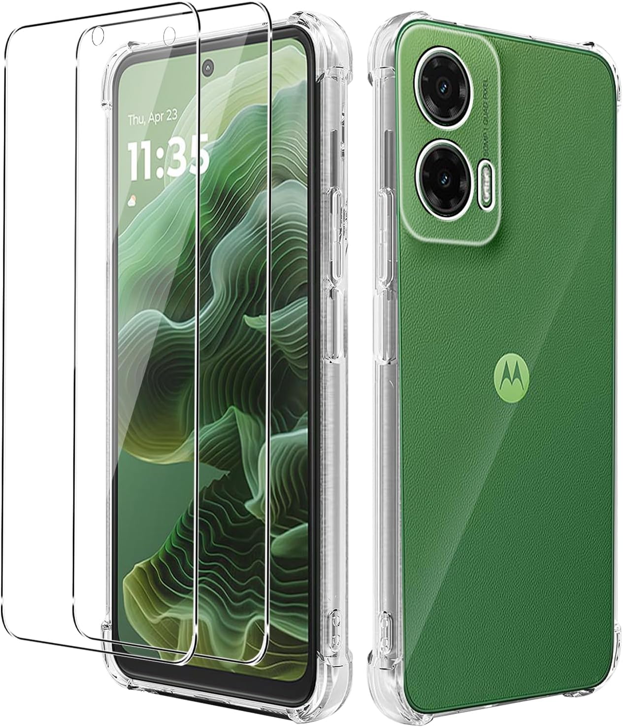 Motorola Moto G05/E15  Case Clear Phone Cover & Screen Protector