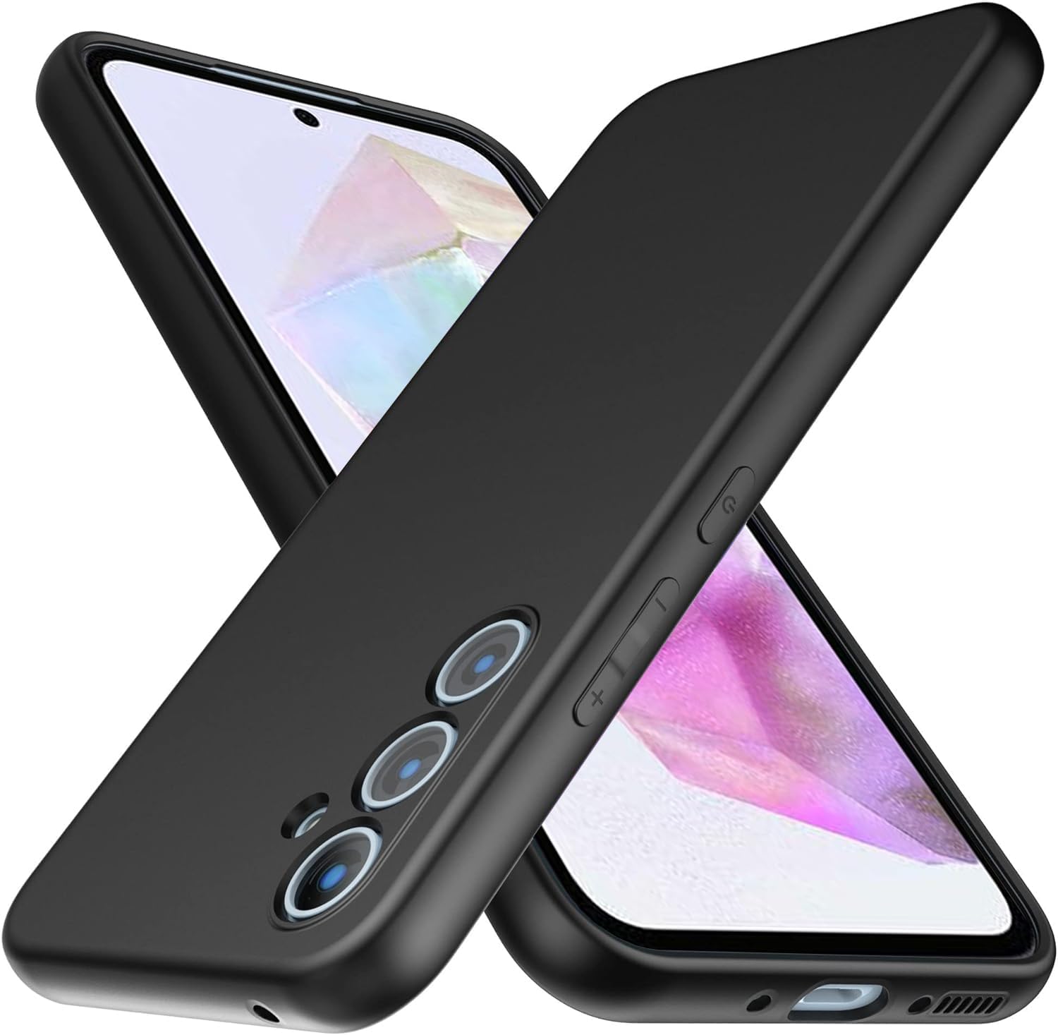 Samsung Galaxy A35 5G Case Matte Hard Phone Cover & Screen Protector