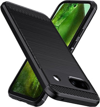 Google Pixel 8a Case Carbon Fibre Phone Cover + Screen Protector