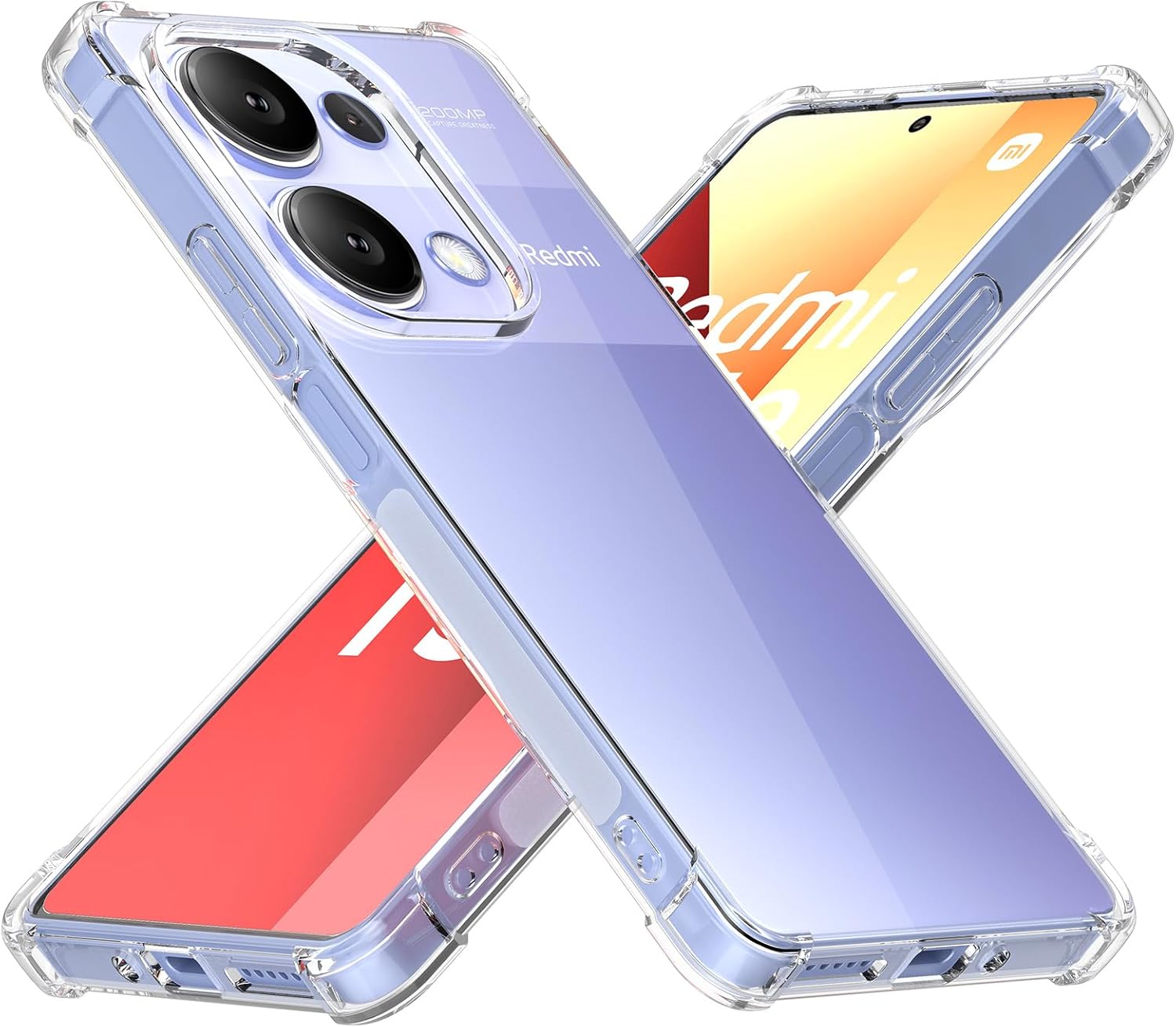 Xiaomi Redmi Note 14S Case Clear Phone Cover & Screen Protector