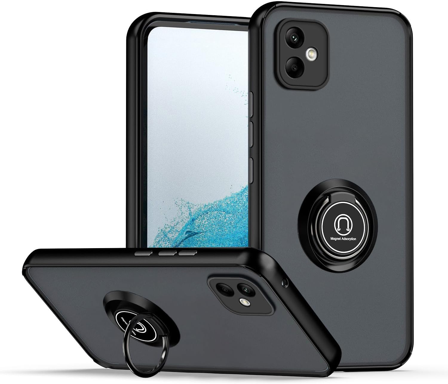 Samsung Galaxy A05 Case Kickstand Shockproof Cover Heavy Duty & Screen Protector
