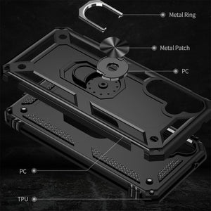 Samsung Galaxy A05s Case Shockproof Ring Stand Phone Cover + Screen Protector