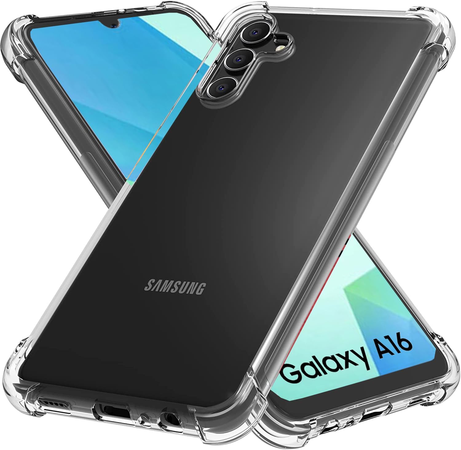 Samsung Galaxy A16 4G/5G Case Clear Silicone Shockproof Gel Phone Cover