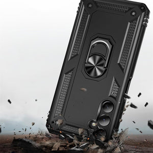 Samsung Galaxy A05s Case Shockproof Ring Stand Phone Cover + Screen Protector