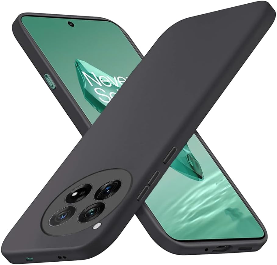 OnePlus 12 Case Black Gel Phone Cover & Screen Protector