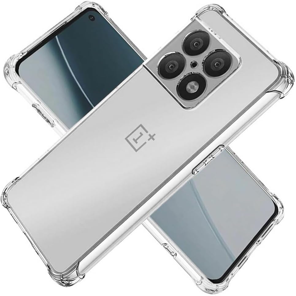 OnePlus 10 Pro Case Clear Silicone Shockproof Gel Phone Cover