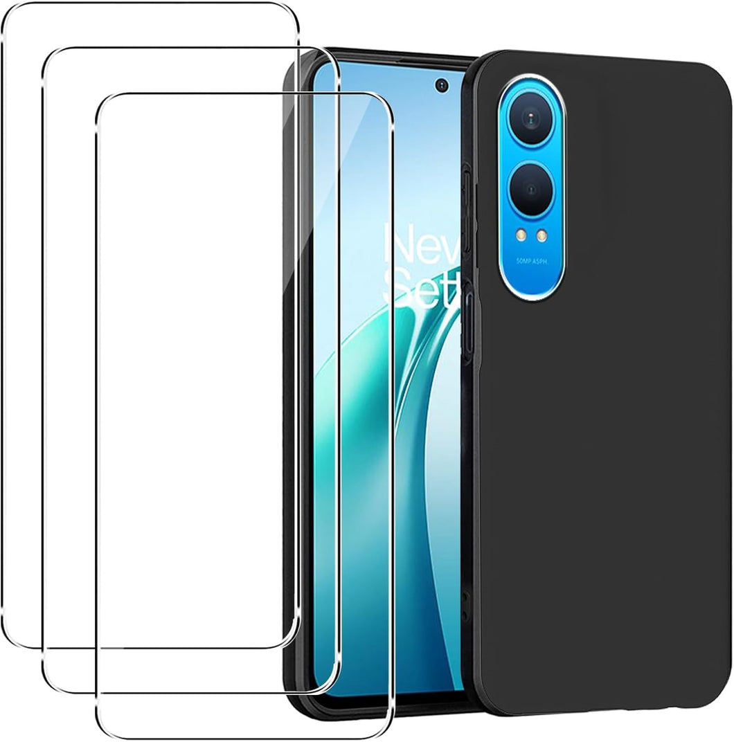 OnePlus Nord CE4 Lite Case Matte Soft Black Gel Phone