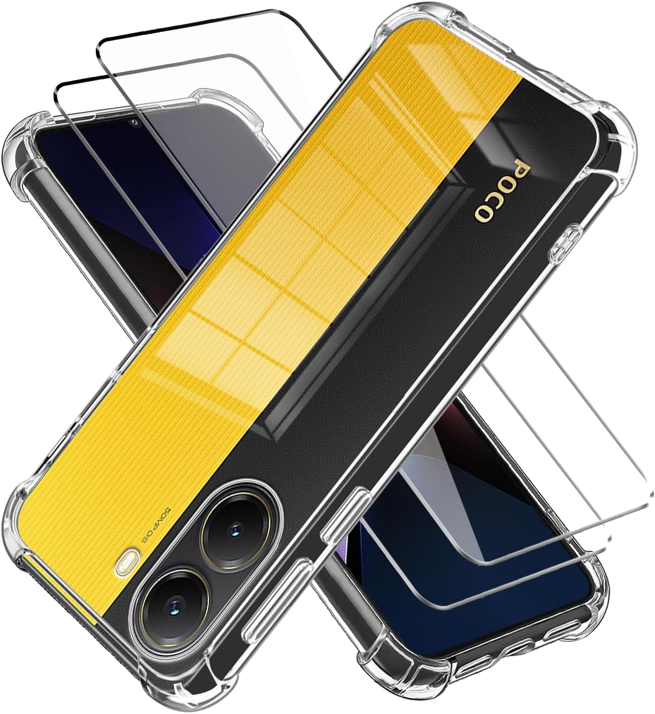 Xiaomi Poco X8 Pro / X8 Pro Max Case Clear Phone Cover & Screen Protector