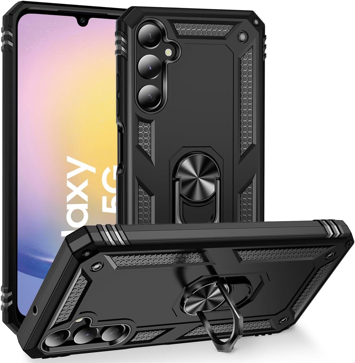 Samsung Galaxy A25 5G Case Shockproof Ring Stand Phone Cover