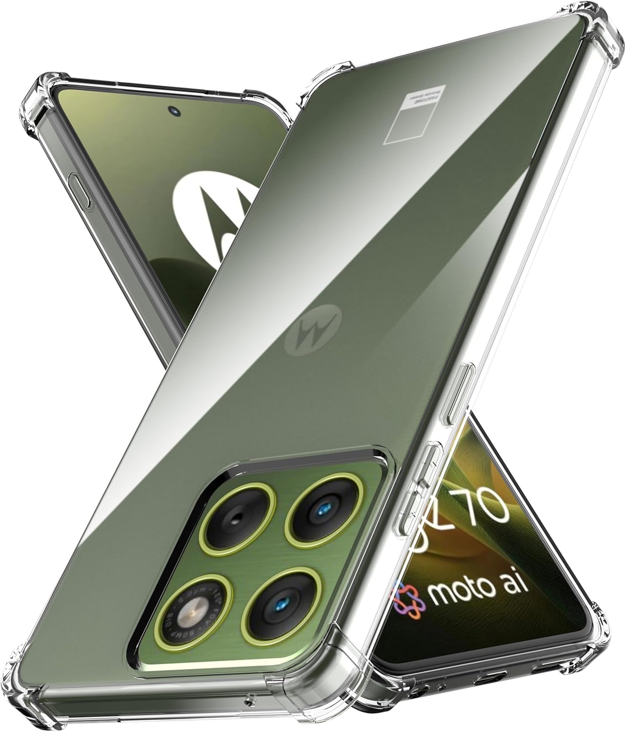 Motorola Edge 70 Pro Case Clear Silicone Shockproof Gel Phone Cover