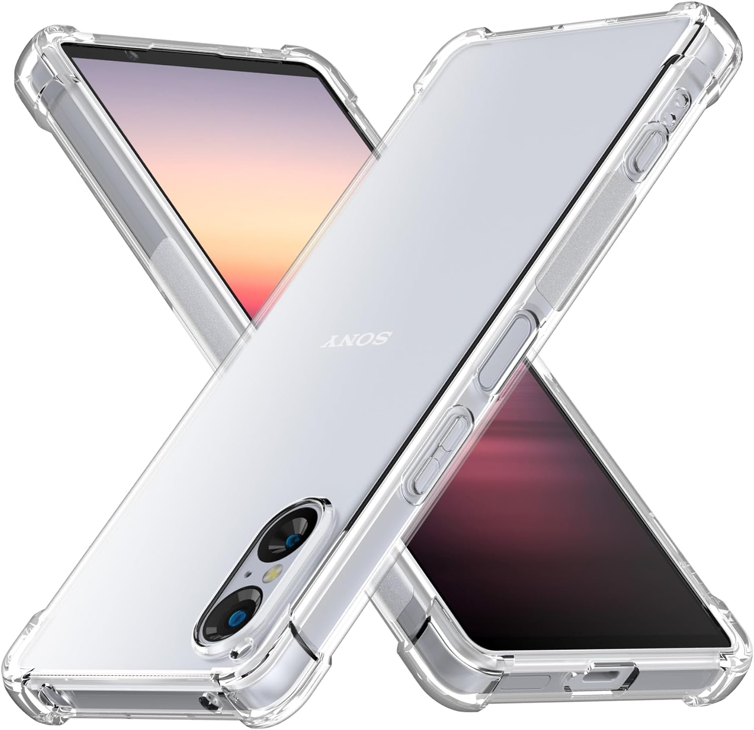Sony Xperia 5 V Case Clear Silicone Shockproof Gel Phone Cover