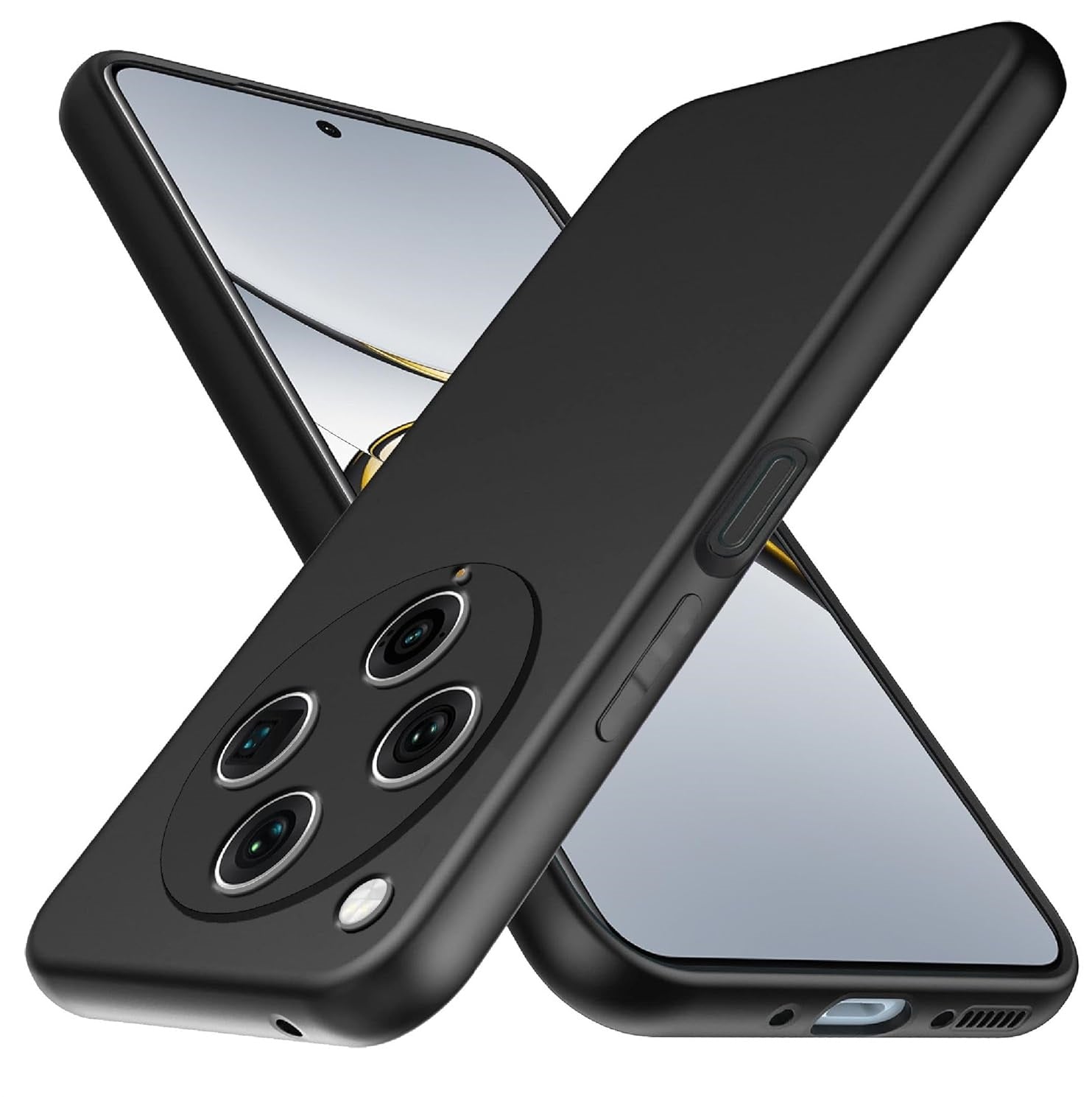 Oppo Find X8 Pro Case Matte Soft Black Gel Phone