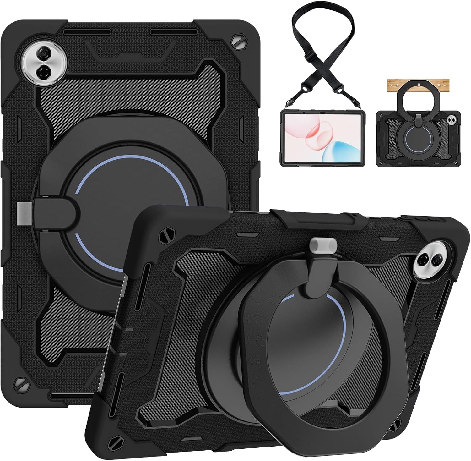 Honor Pad 10 12.1 inch Case Shockproof Rugged Protective Case Rotating Kickstand Tablet Cover