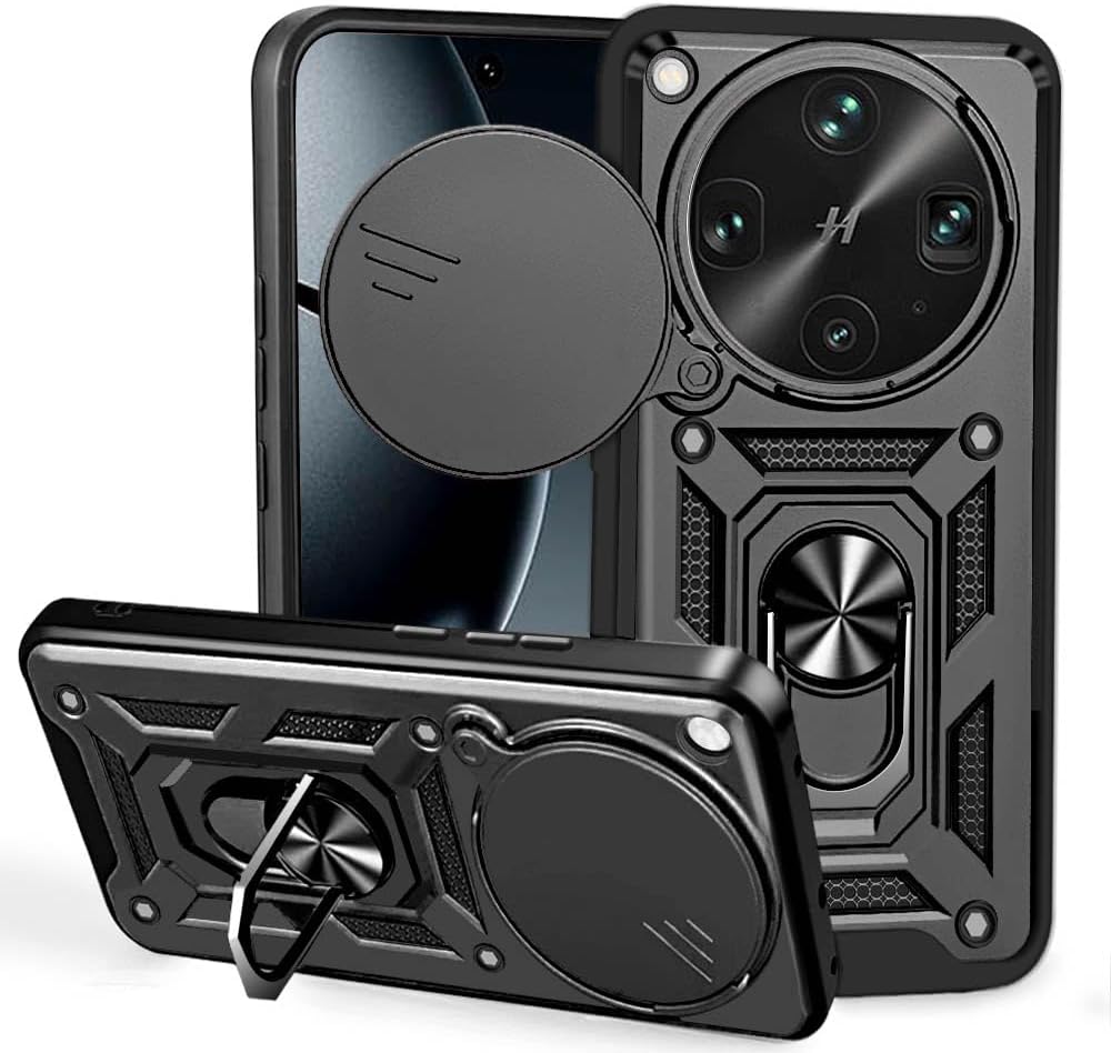 Oppo Find X9 Ultra Case Shockproof Ring Stand Phone Camera Lens Cover