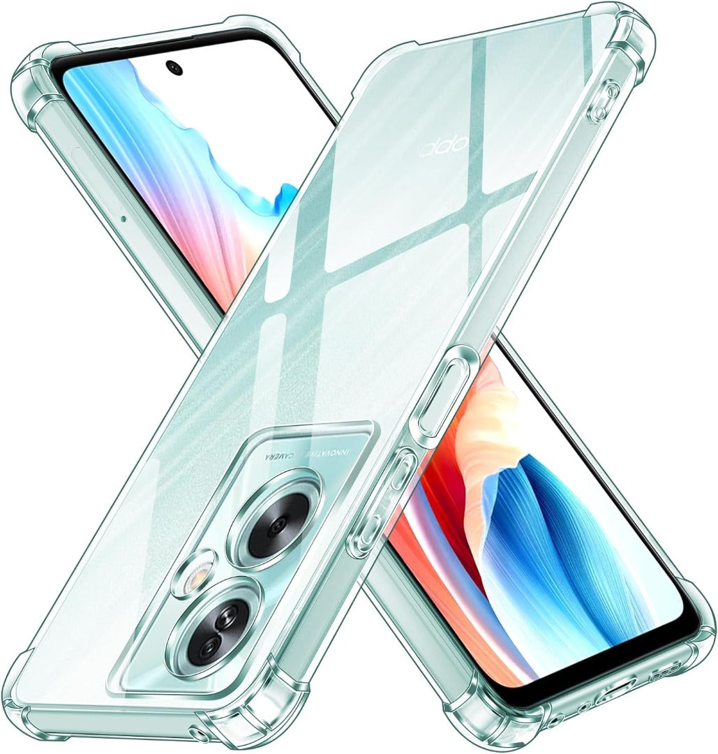 Oppo A60 5G A40 4G Case Clear Silicone Shockproof Gel Phone Cover