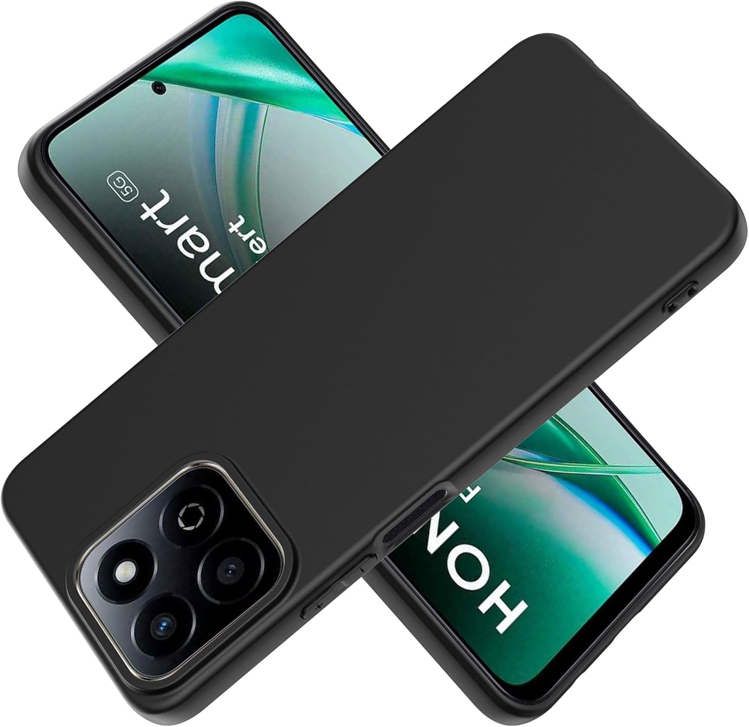 Honor 200 Smart Case Black Gel Phone Cover & Screen Protector