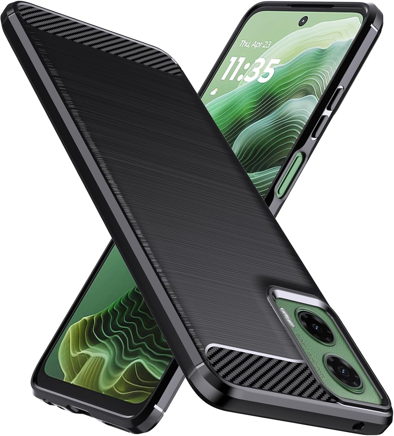 Motorola Moto G35 Case Carbon Fibre Phone Cover