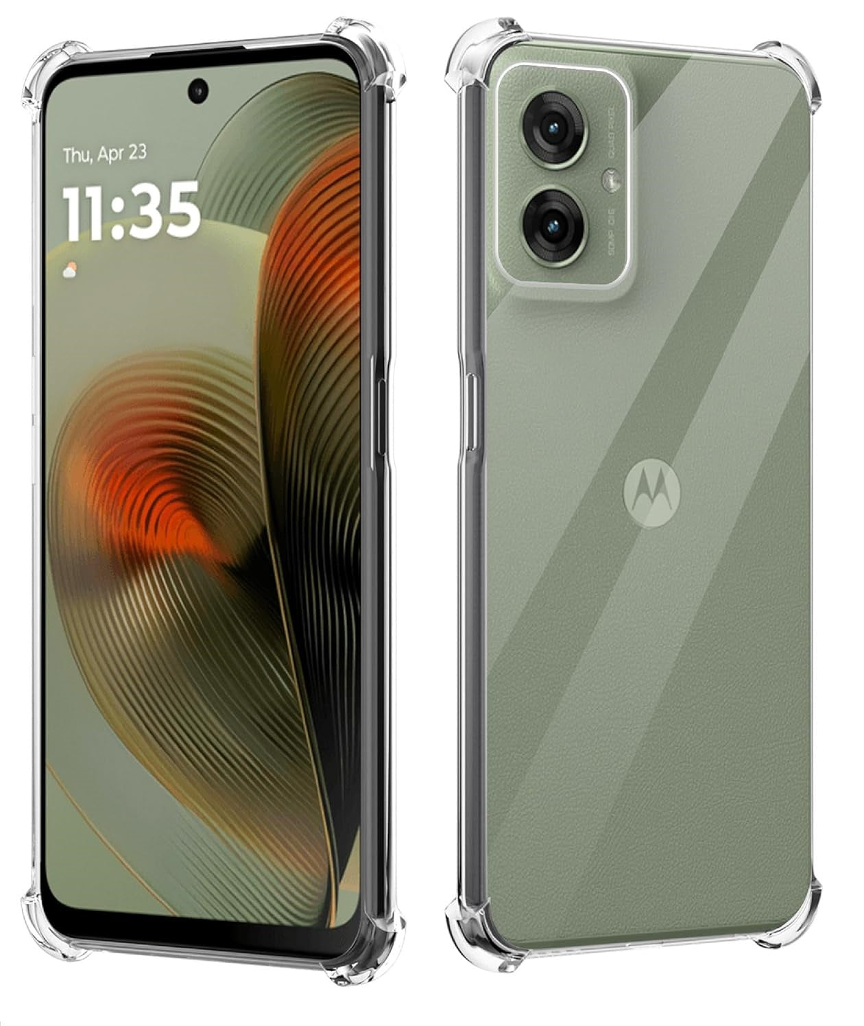 Motorola Moto G55 Case Clear Phone Cover & Screen Protector