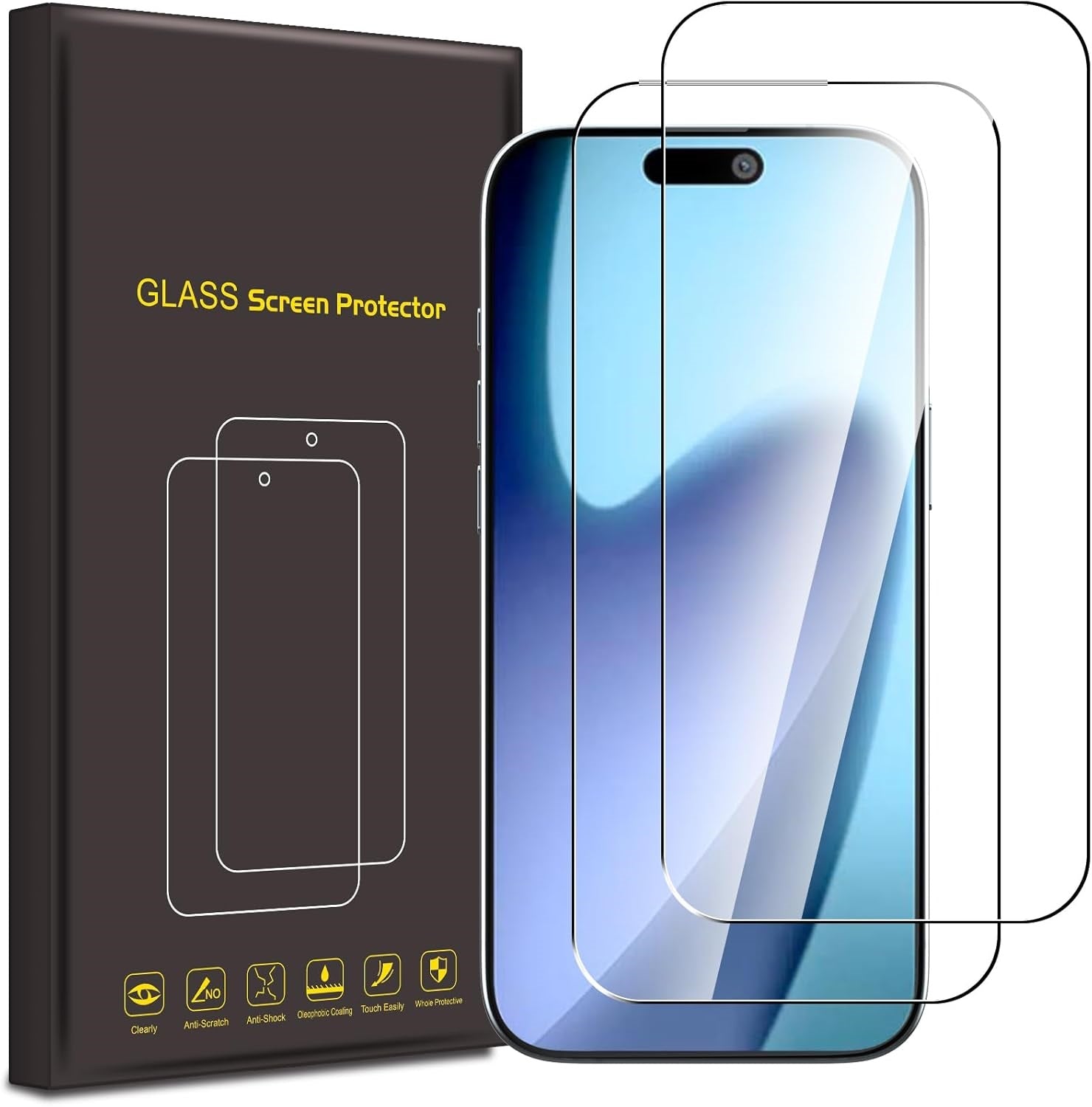 iPhone 17 Air Pro Max Screen Protector Glass [2 Pack]