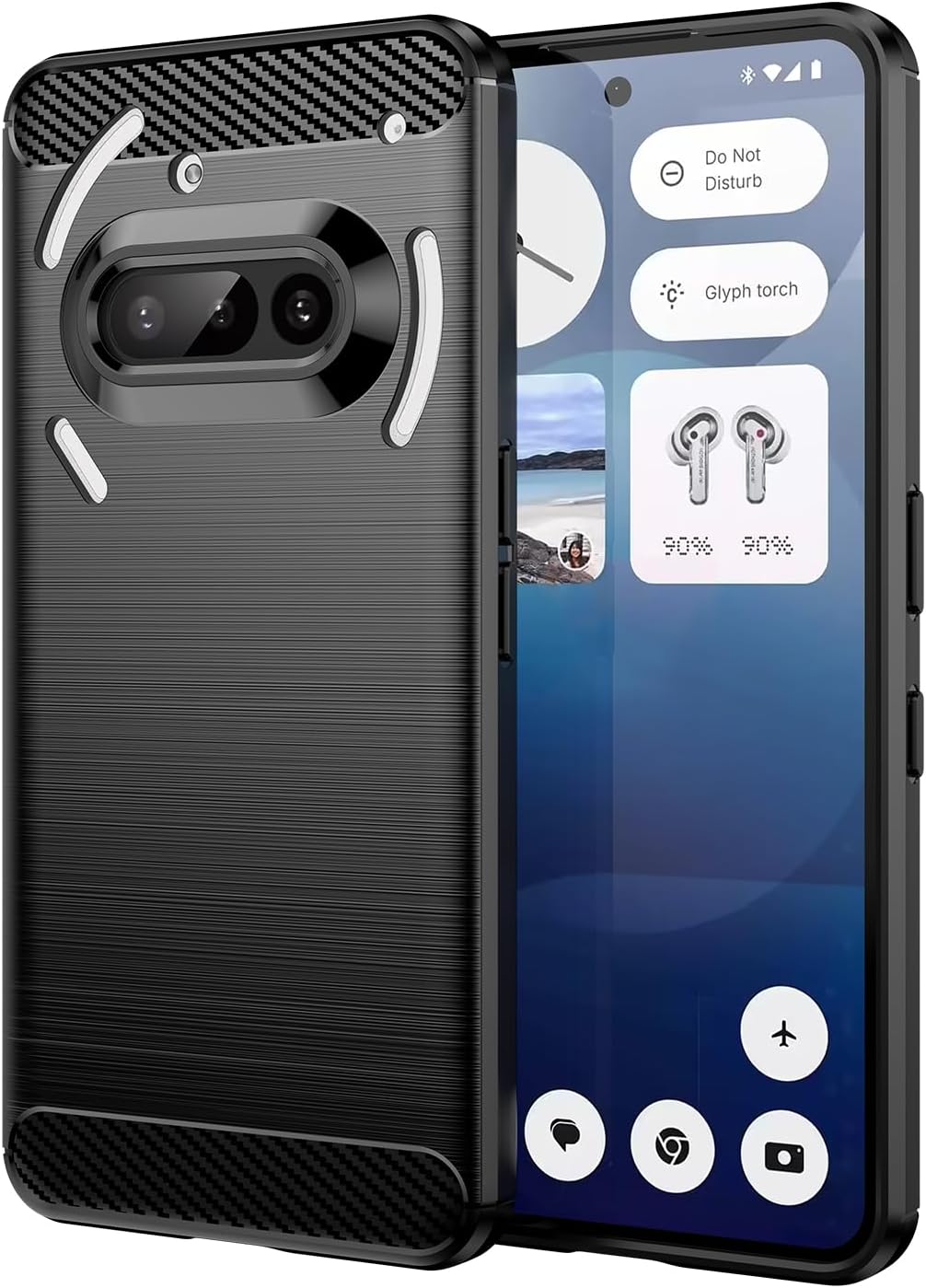 Nothing Phone (3a) Case Carbon Fibre Phone Cover
