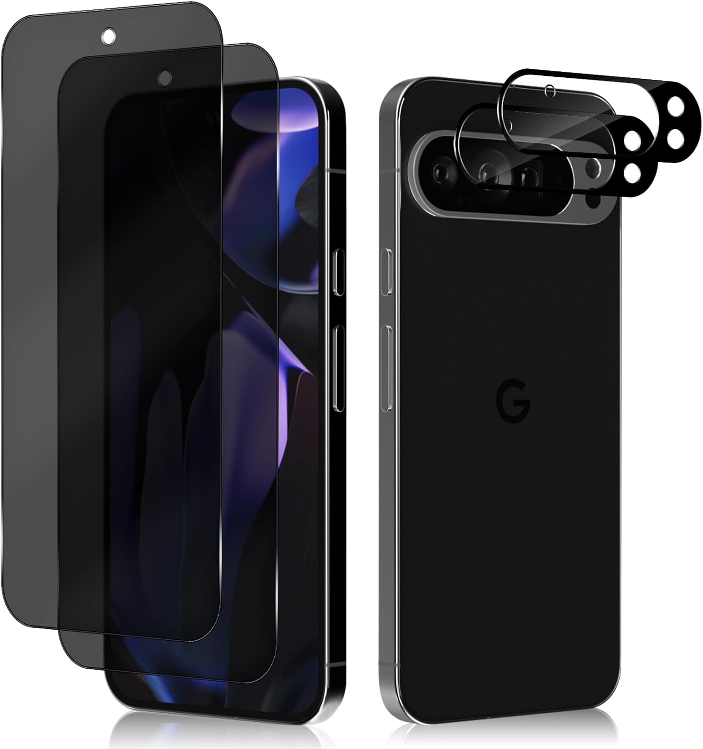 Google Pixel 9 / 9 Pro / XL Screen Protector Privacy Anti-Spy + Camera