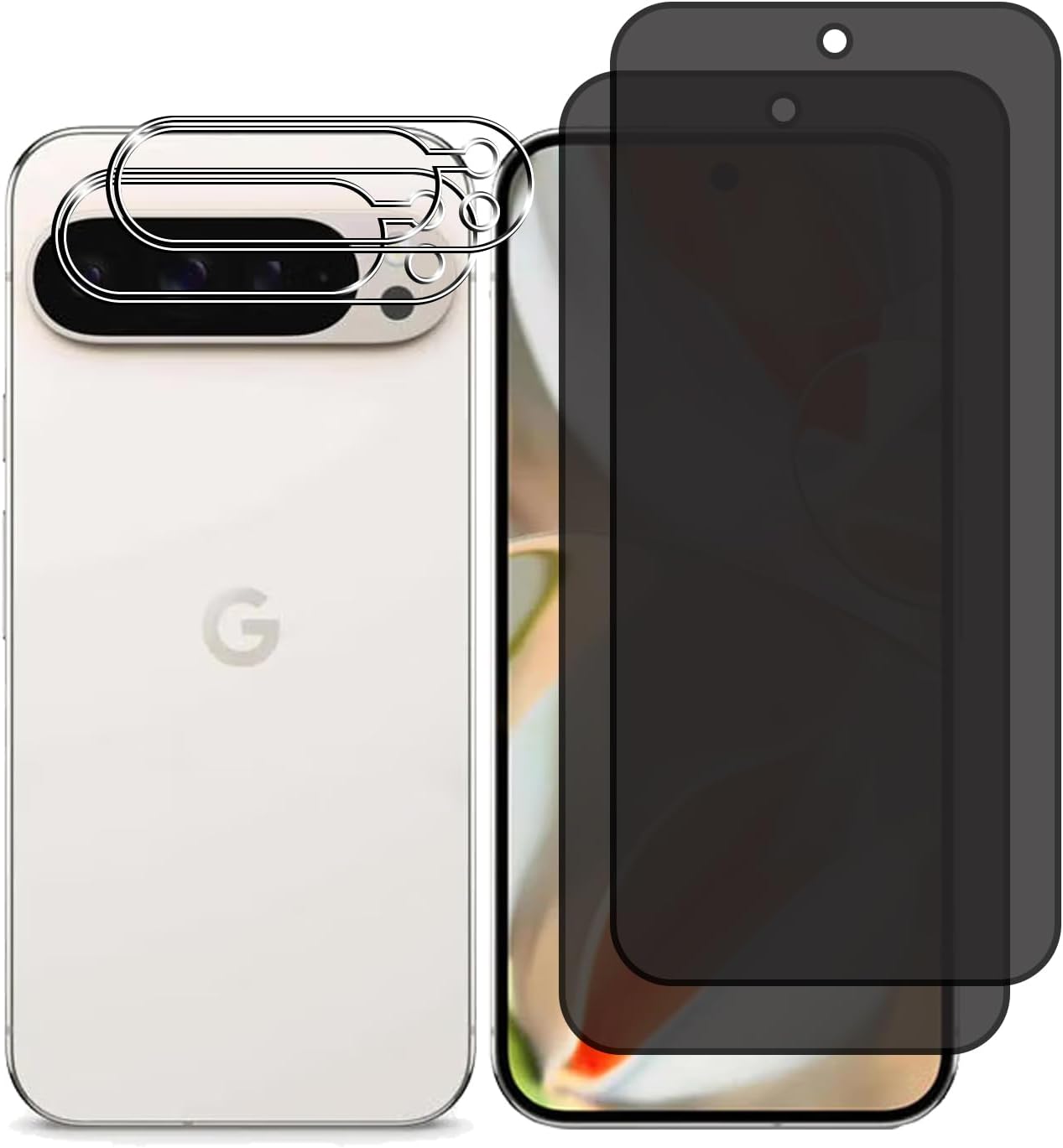 Google Pixel 9 / 9 Pro / XL Screen Protector Privacy Anti-Spy + Camera