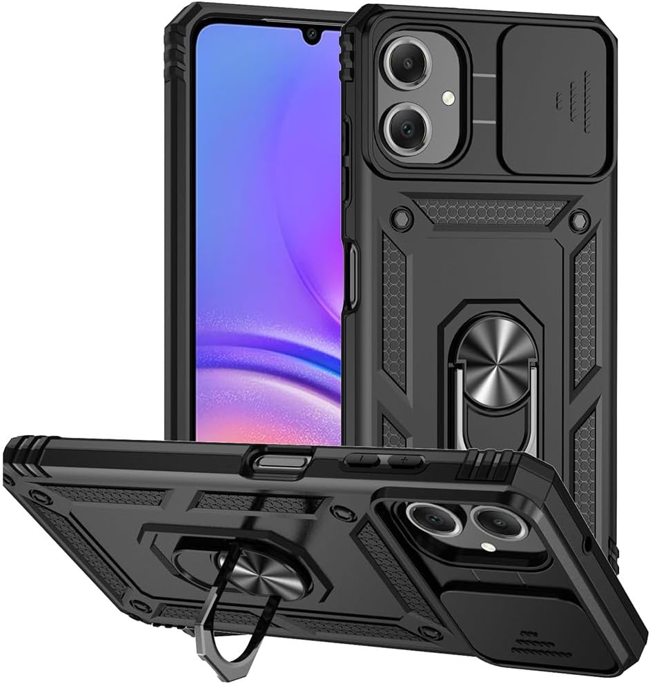 Samsung Galaxy A07 4G Case Shockproof Ring Stand Phone Cover & Screen Protector