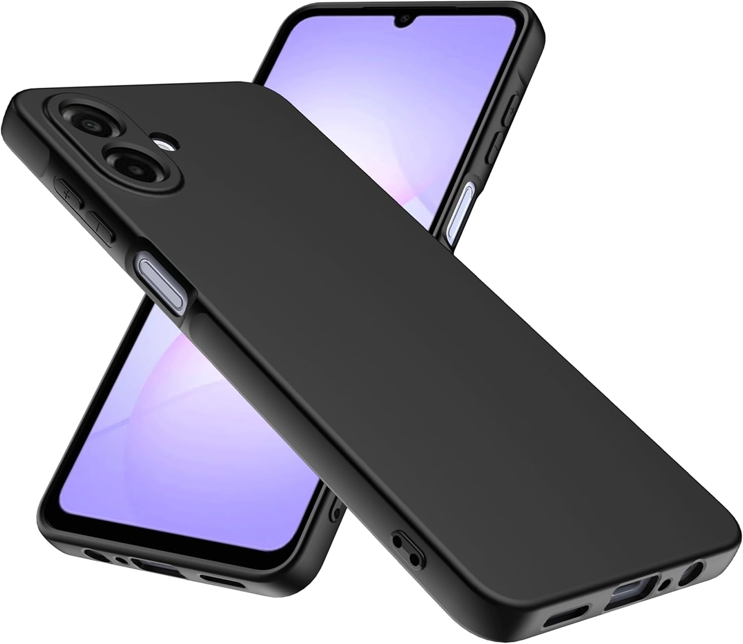 Samsung Galaxy A07 4G Case Matte Soft Black Gel Phone Cover