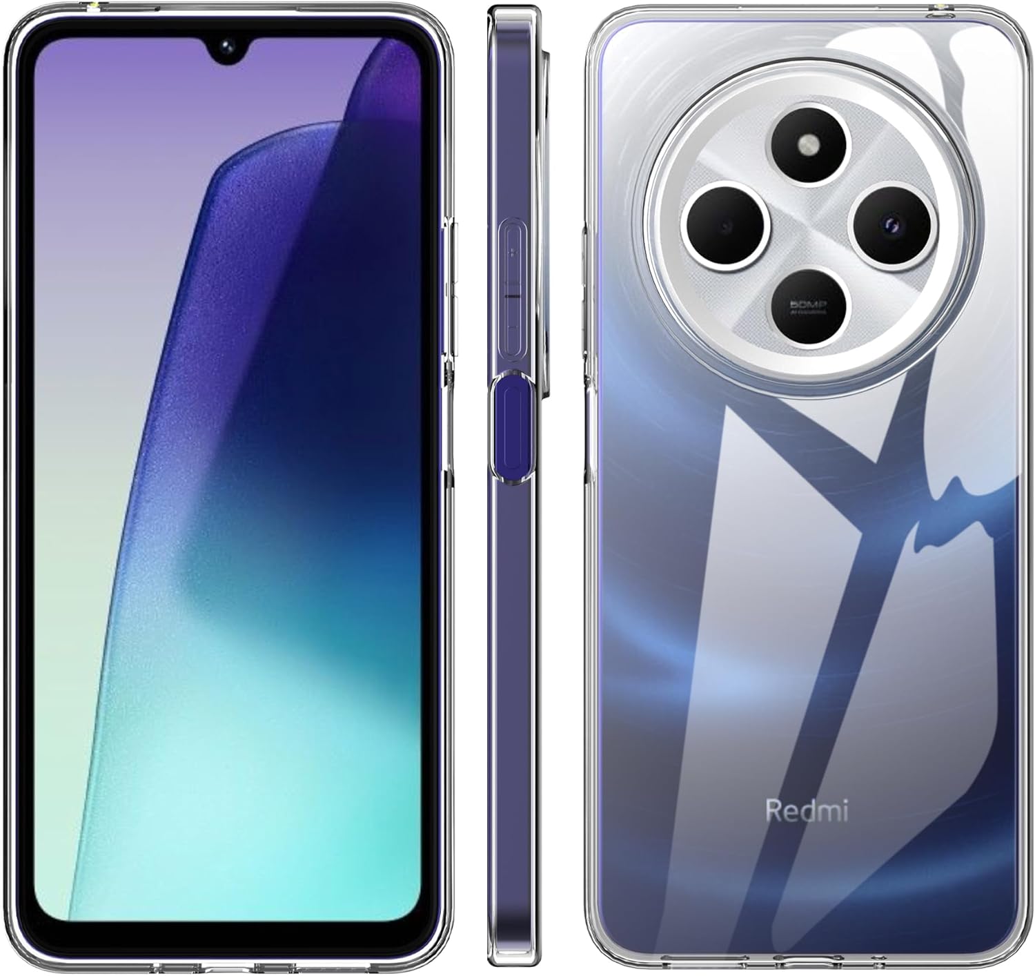 Xiaomi Poco C75 Case Clear Phone Cover & Screen Protector