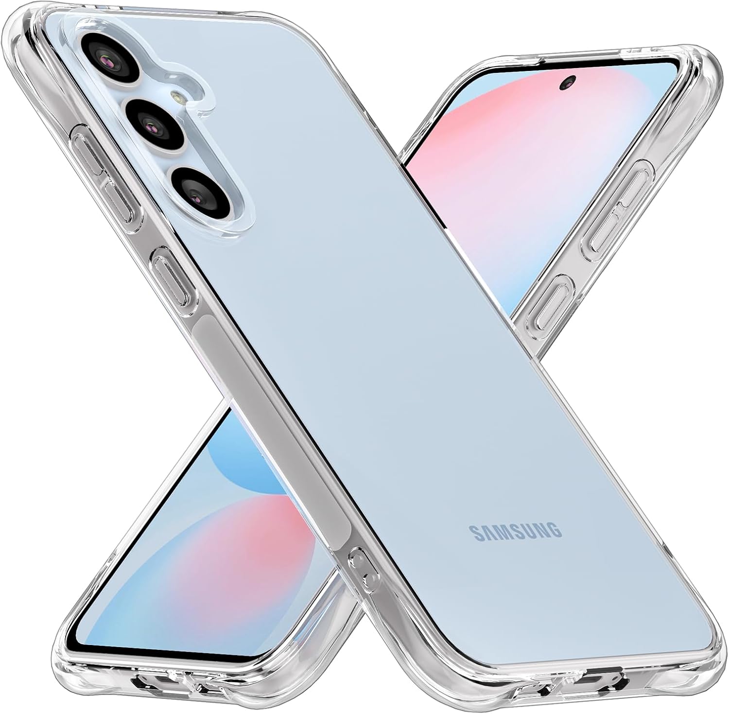 Samsung Galaxy S25 FE Case Clear Silicone Shockproof Gel Phone Cover