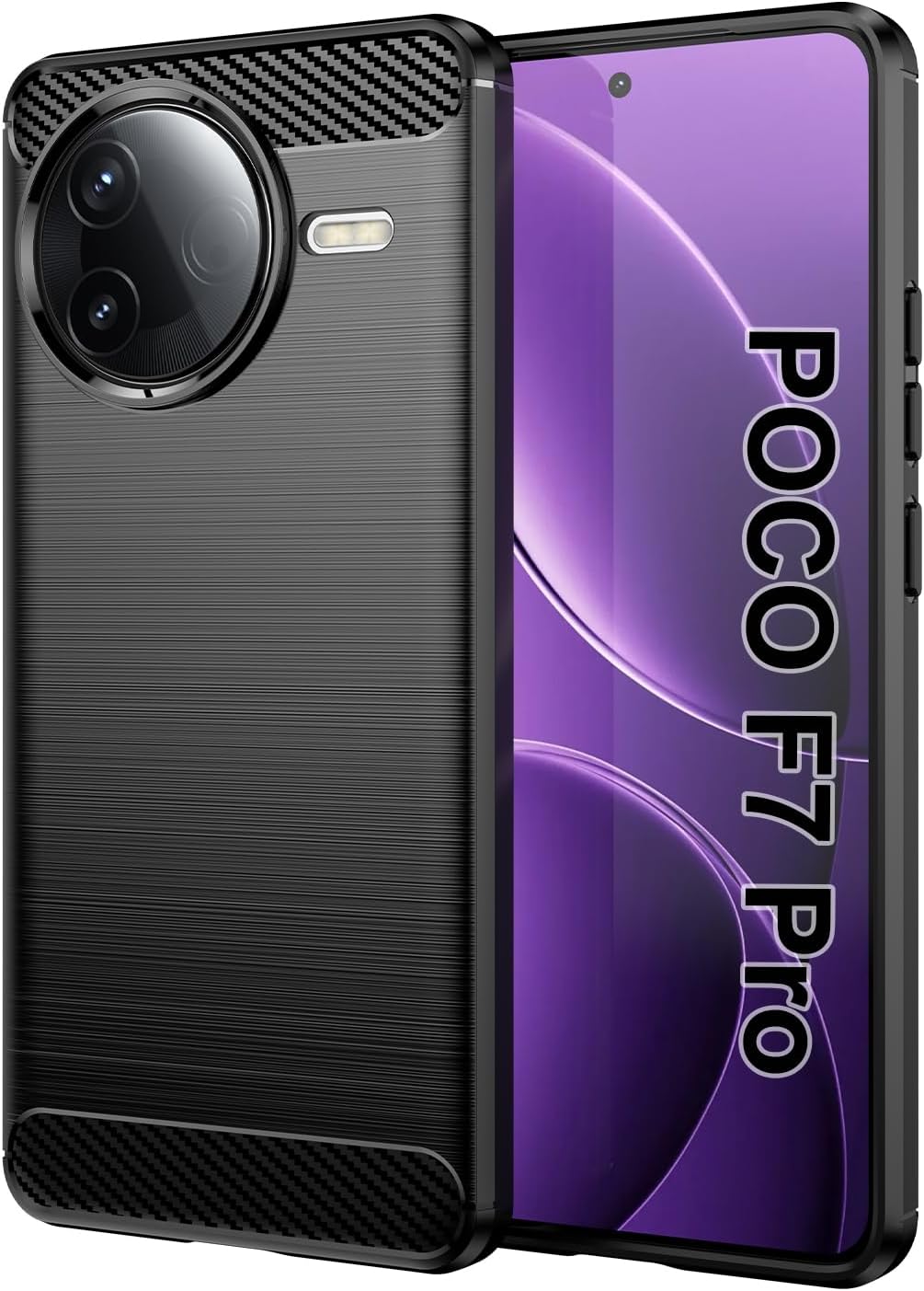 Xiaomi Poco F7 Pro Case Carbon Fibre Phone Cover