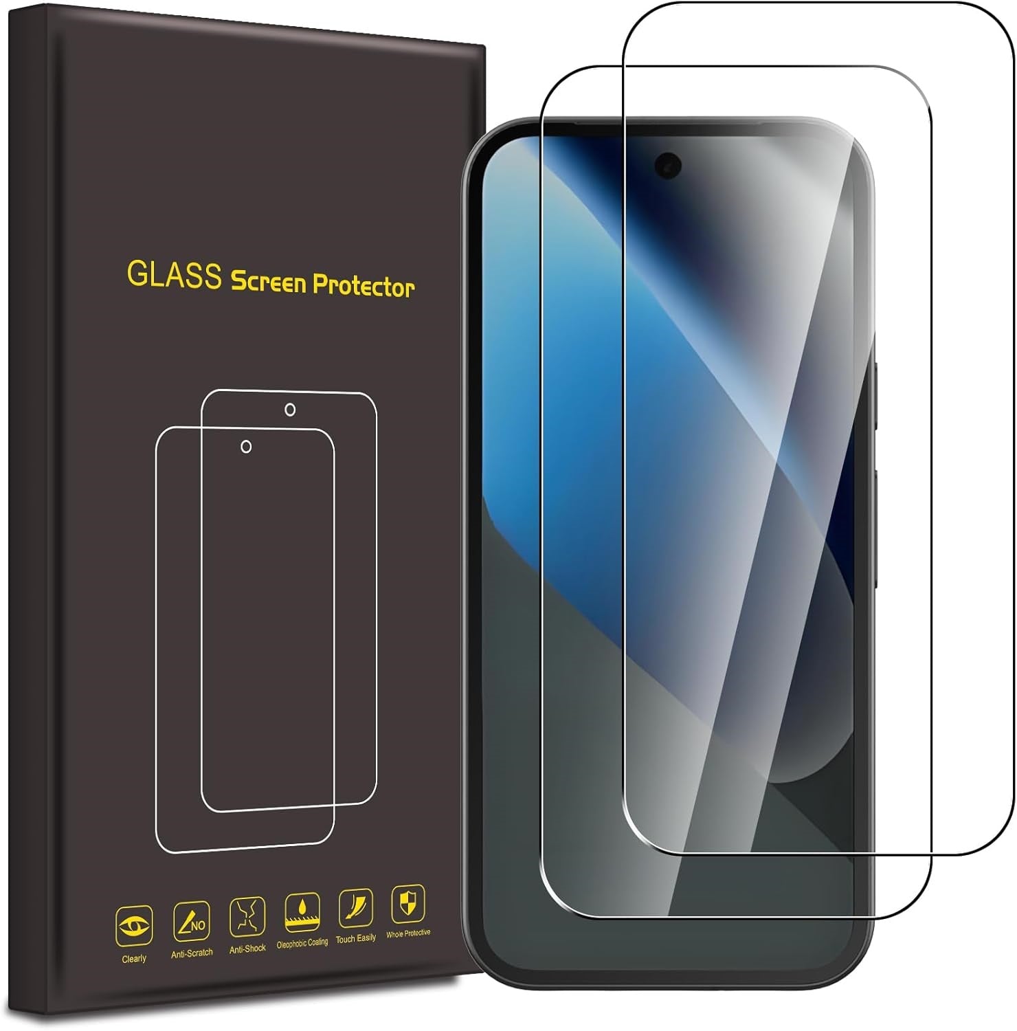 Google Pixel 10a Screen Protector Glass 2 Pack