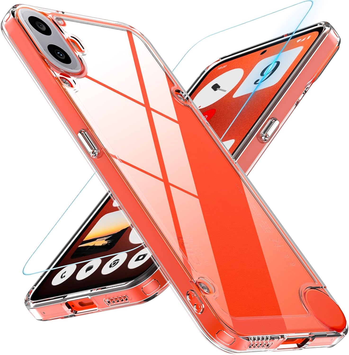 Nothing CMF Phone 1 Case Clear Phone Cover & Screen Protector