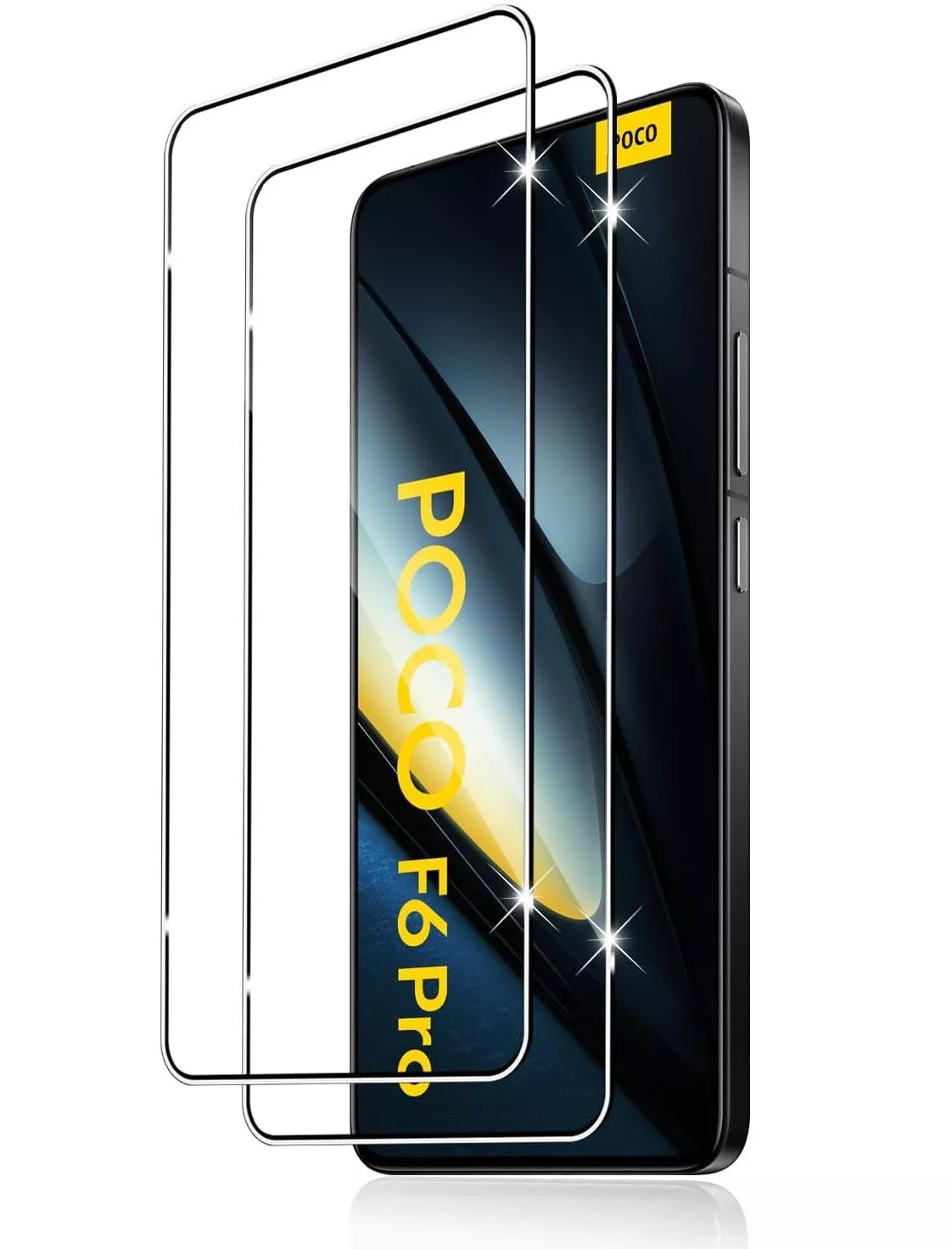 Xiaomi Poco F6 / F6 Pro Case Carbon Fibre Phone Cover + Screen Protector