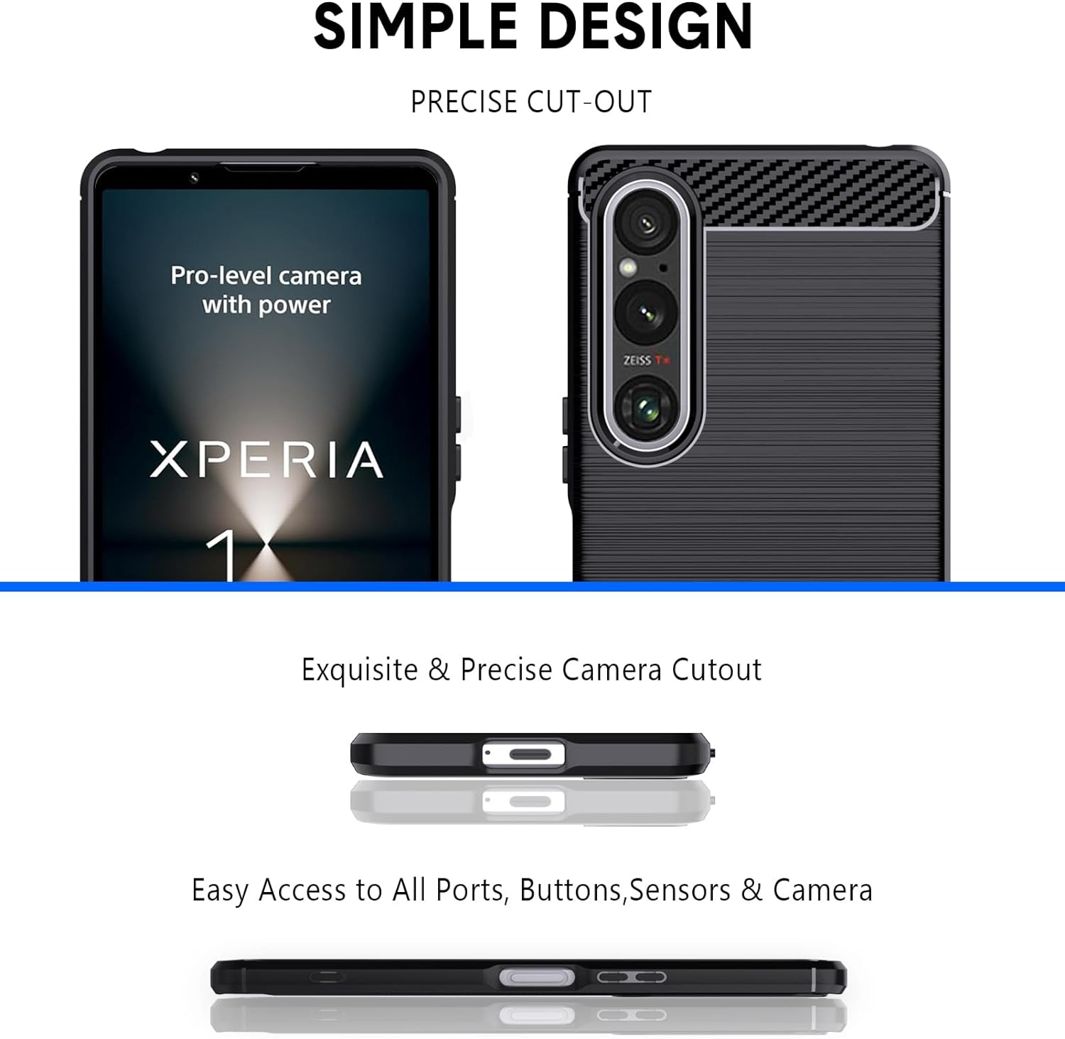 Sony Xperia 1 VI Case Carbon Fibre Phone Cover