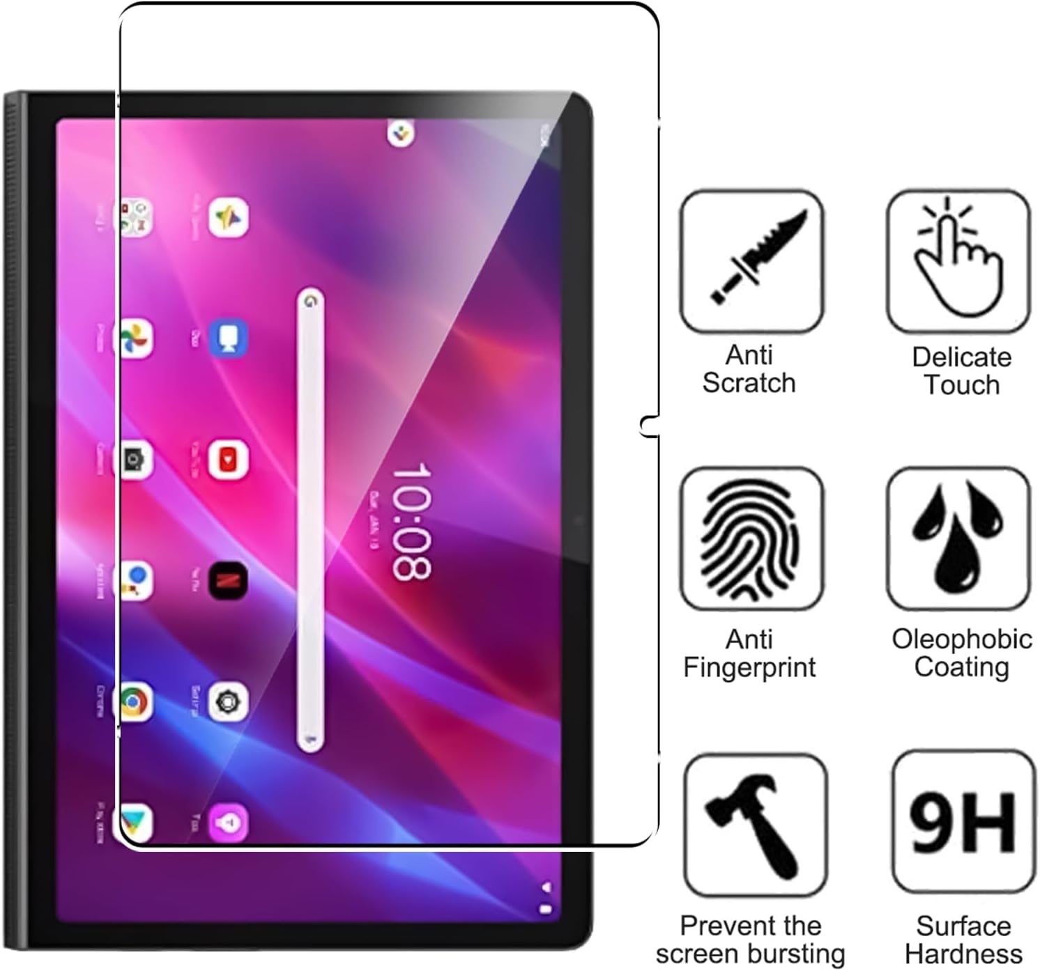 Lenovo Yoga Tab 11.1" Glass Screen Protector [2 Pack}