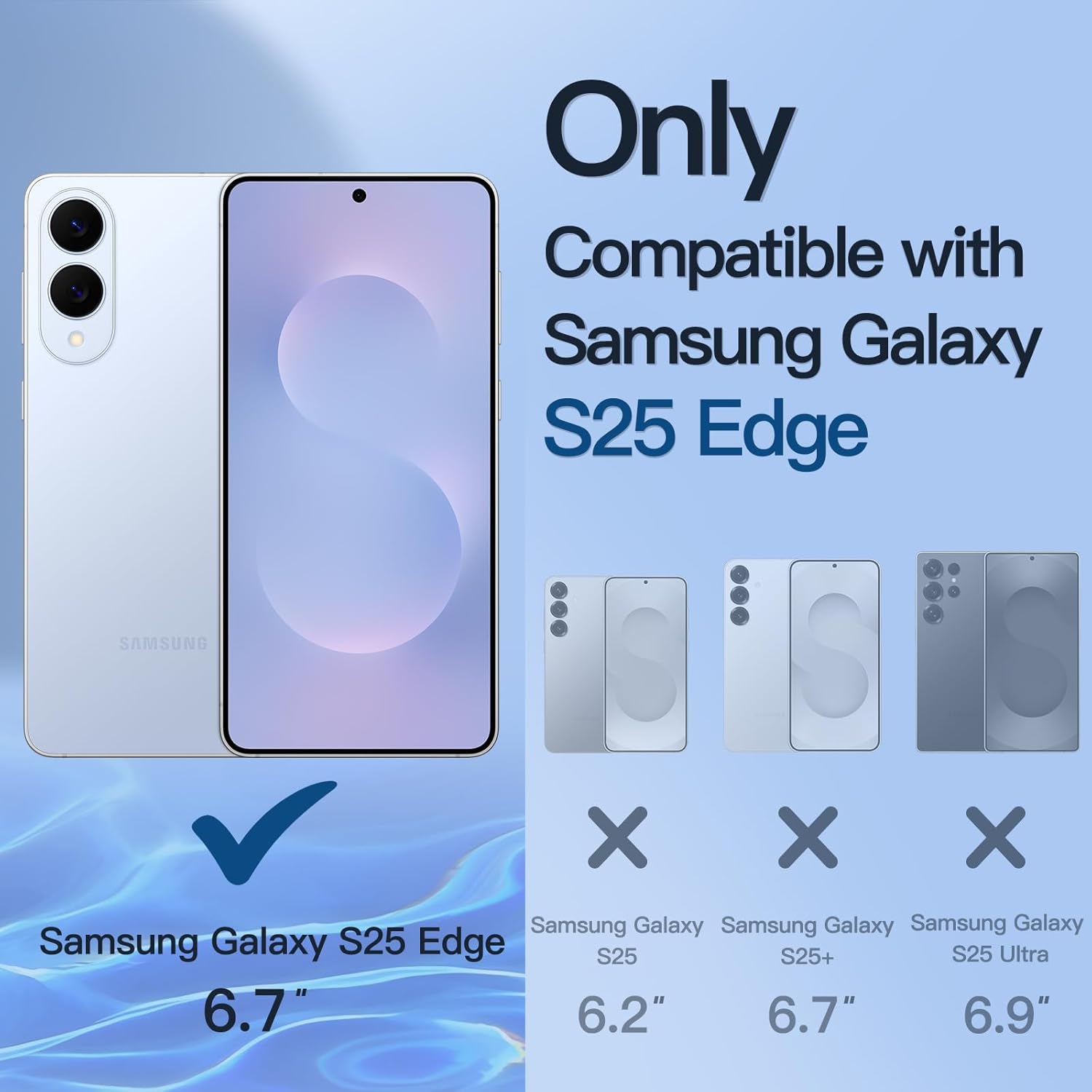 Samsung Galaxy S25 Edge Screen Protector Privacy Anti-Spy Glass