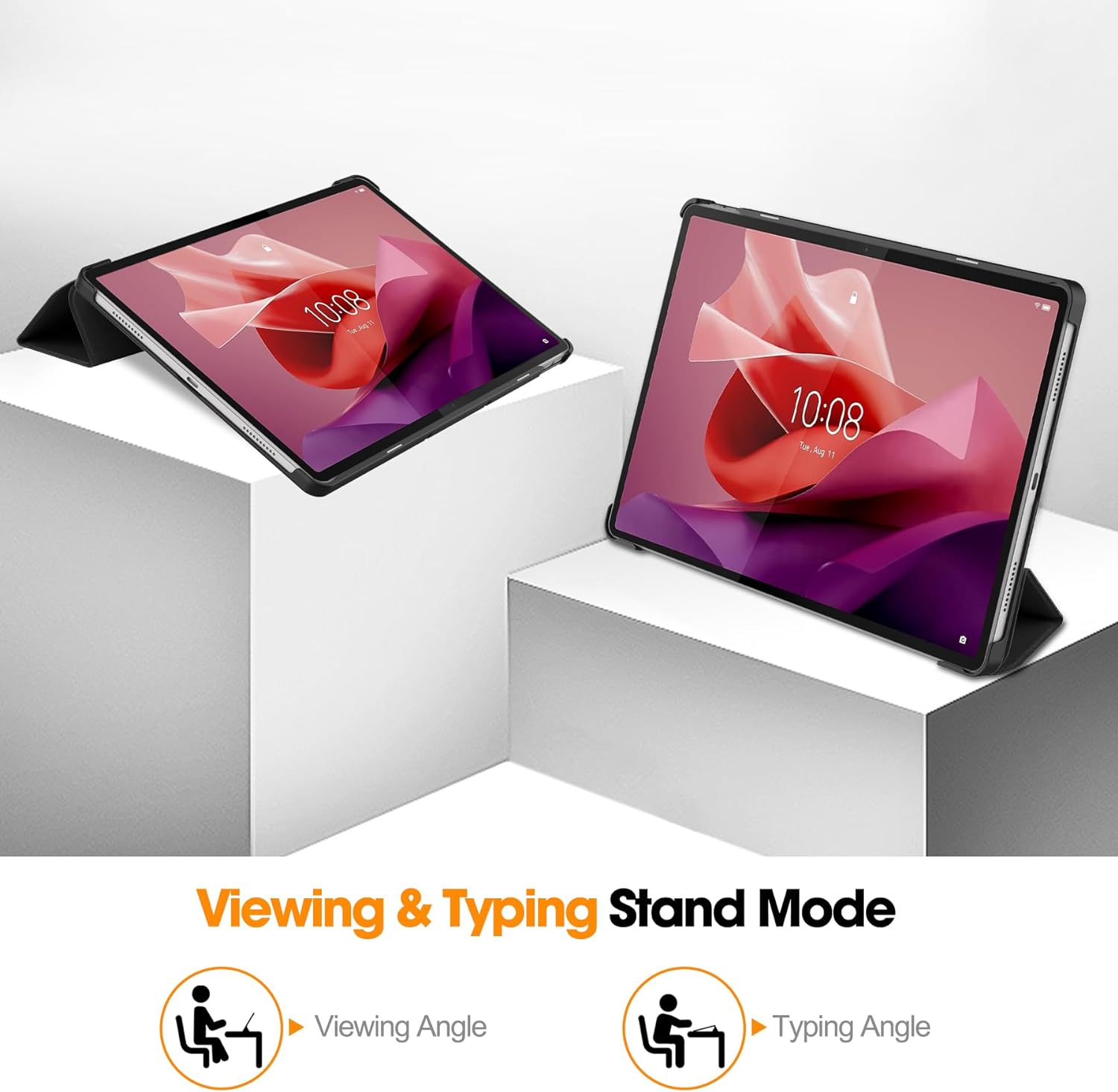 Lenovo Tab P12 Case Smart Book Stand Cover