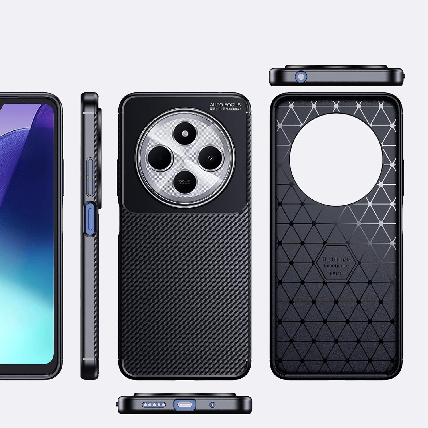 Xiaomi Poco C75 Case Carbon Fibre Phone Cover
