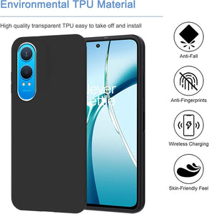 OnePlus Nord CE4 Lite Case Matte Soft Black Gel Phone